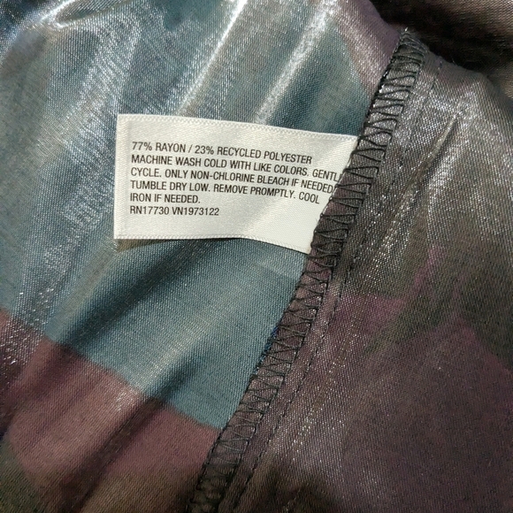 Floral Wrap Dress in Blue and Purple - Picture 9 of 11